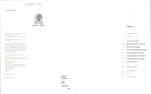 Louis I. Kahn : Unbuilt Masterworks