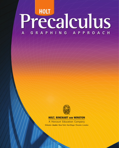 Holt Precalculus: Student Edition