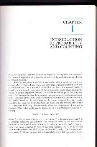 Introduction to probability and statistics  principles and applications for engineering and the computing sciences