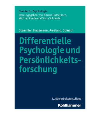 Differentielle Psychologie und Persönlichkeitsforschung
