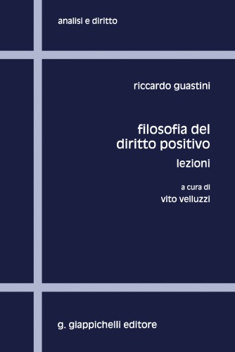 Filosofia del diritto positivo: Lezioni