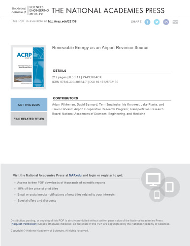 Renewable Energy as an Airport Revenue Source