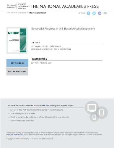 Successful practices in GIS-based asset management