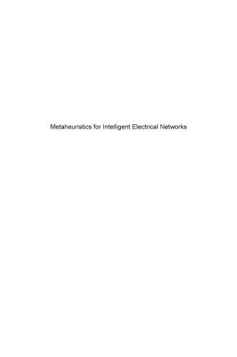Metaheuristics for intelligent electrical networks