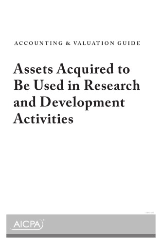 Assets acquired to be used in research and development activities