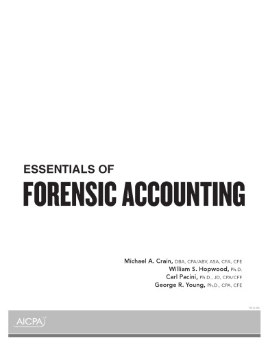 Essentials of forensic accounting