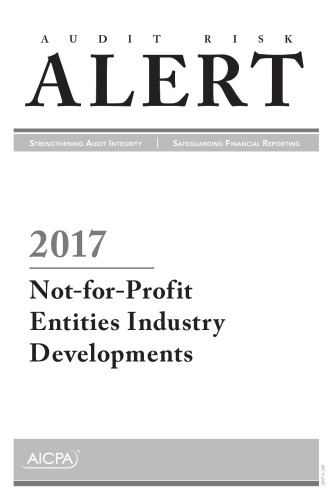Not-for-profit entities industry developments, 2017