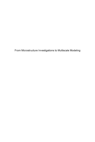 From microstructure investigations to multiscale modeling : bridging the gap