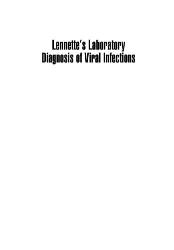 Lennette’s Laboratory Diagnosis of Viral Infections, Fourth Edition