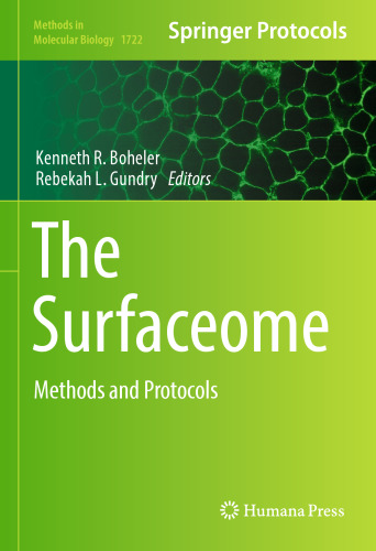  The Surfaceome: Methods and Protocols