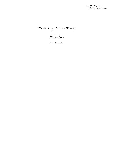 Elementary Number Theory