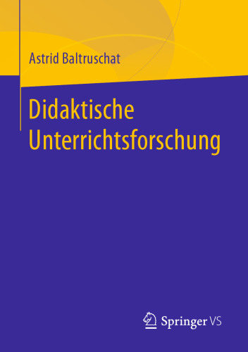 Didaktische Unterrichtsforschung