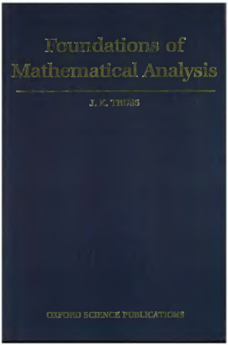 Foundations of mathematical analysis MCet