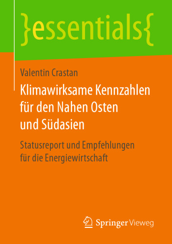 Klimawirksame Kennzahlen für den Nahen Osten und Südasien: Statusreport und Empfehlungen für die Energiewirtschaft