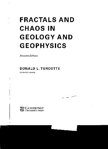 Fractals and chaos in geology and geophysics
