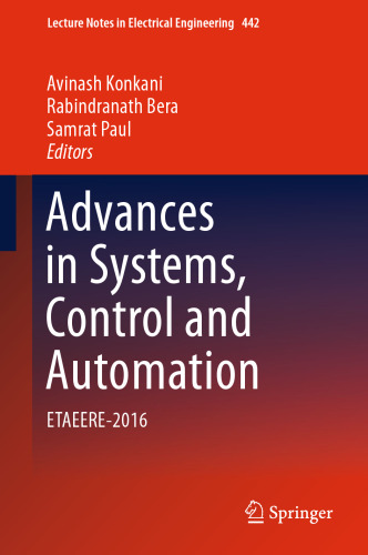  Advances in Systems, Control and Automation: ETAEERE-2016