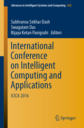 International Conference on Intelligent Computing and Applications: ICICA 2016