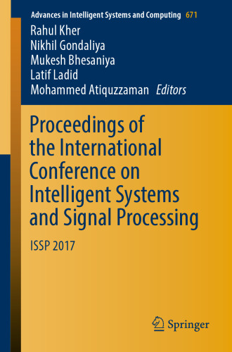 Proceedings of the International Conference on Intelligent Systems and Signal Processing : ISSP 2017