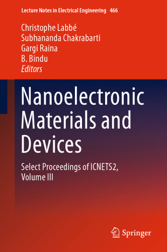 Nanoelectronic Materials and Devices: Select Proceedings of ICNETS2, Volume III