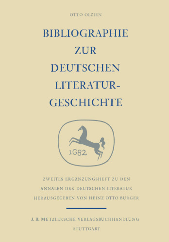 Bibliographie zur Deutschen Literaturgeschichte