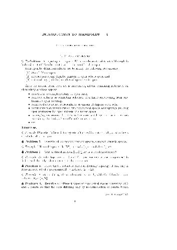 Introduction To Manifolds