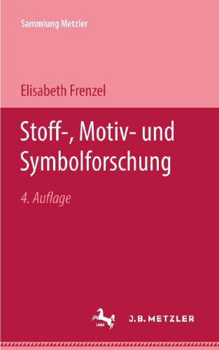 Stoff-, Motiv- und Symbolforschung
