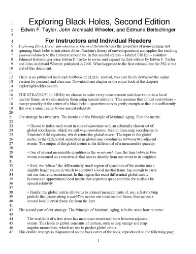 Exploring Black Holes: Introduction to General Relativity (2nd Edition)