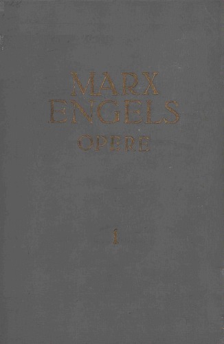 Karl Marx, Friedrich Engels. Opere