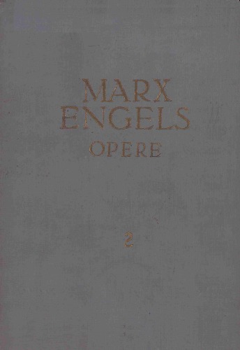 Karl Marx, Friedrich Engels. Opere