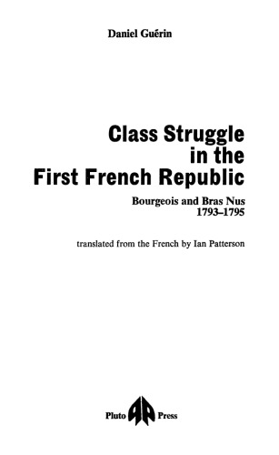 Class Struggle in the First French Republic