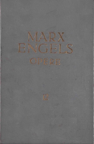 Karl Marx, Friedrich Engels. Opere