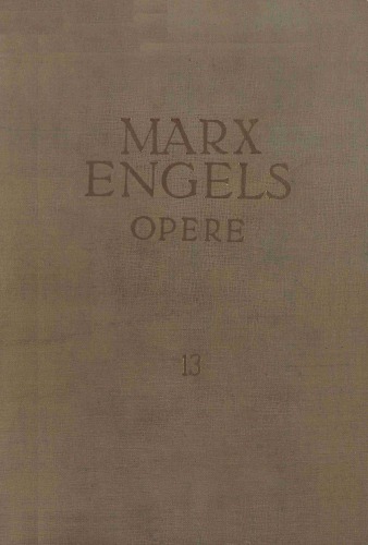 Karl Marx, Friedrich Engels. Opere