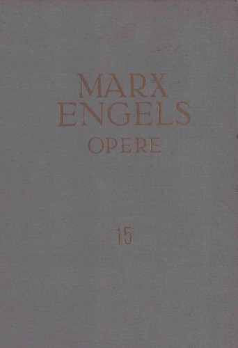 Karl Marx, Friedrich Engels. Opere