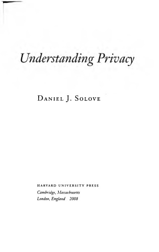 Understanding privacy