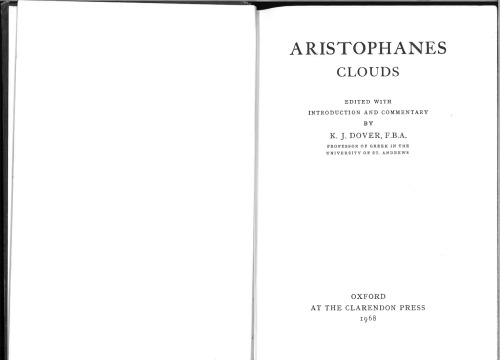 Aristophanes’ Clouds
