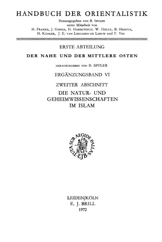Die Natur- und Geheimwissenschaften im Islam