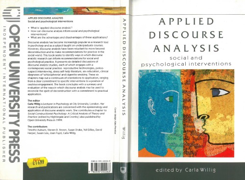 Applied discourse analysis: Social and psychological interventions