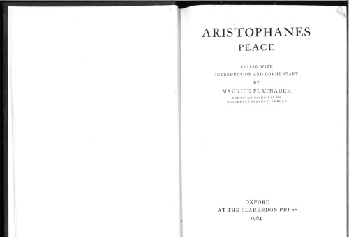 Aristophanes’ Peace