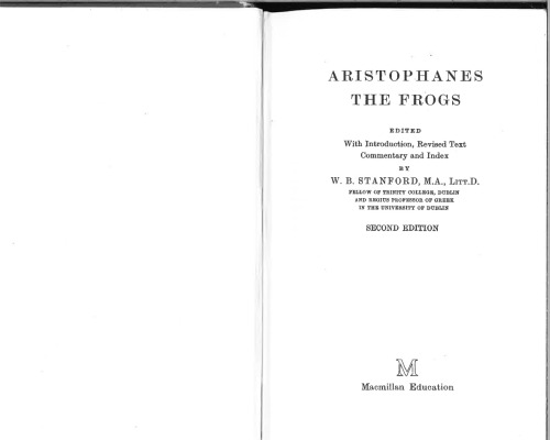 Aristophanes’ Frogs