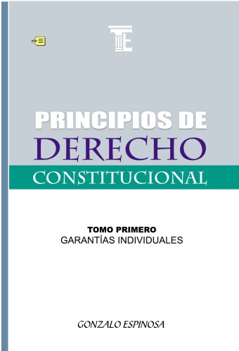 Principios de derecho constitucional. Tomo primero: garantías individuales.