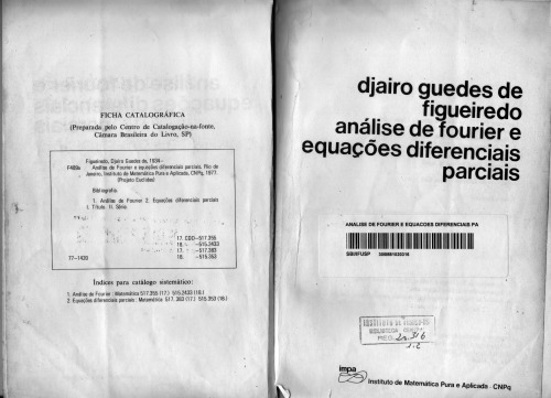 Análise de Fourier e equações diferenciais parciais