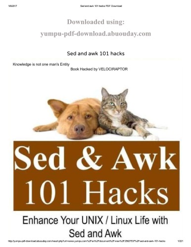 Sed and Awk 101 Hacks