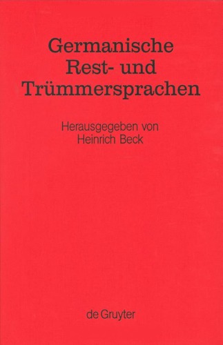 Germanische Rest- und Trümmersprachen