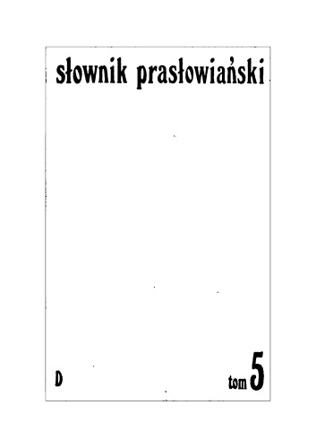 Słownik prasłowiański