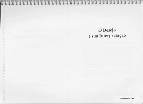 O Desejo e Sua Interpretação