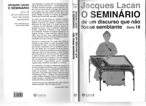 O Seminário. Livro 18. De Um Discurso Que Não Fosse Semblante