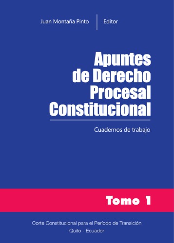 Apuntes de derecho procesal constitucional: aspectos generales