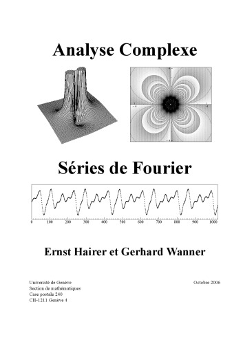 Analyse complexe, séries de Fourier