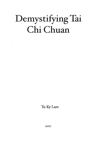 Demystifying tai chi chuan
