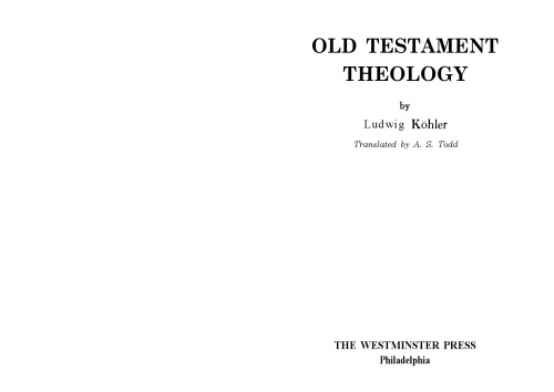 Old Testament theology